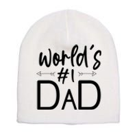 World's No 1 Dad Matching Family Gift Short Acrylic Beanie