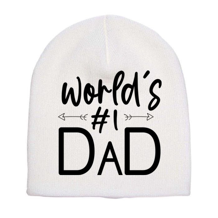 World's No 1 Dad Matching Family Gift Short Acrylic Beanie