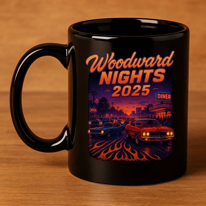 Woodward Nights 2025 11oz C Handle Ceramic Mug