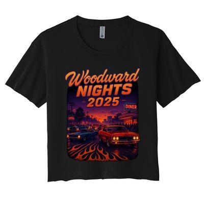 Woodward Nights 2025 Women's Crop Top Tee