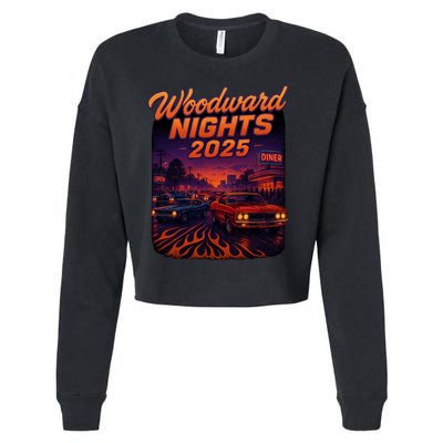 Woodward Nights 2025 Cropped Pullover Crew