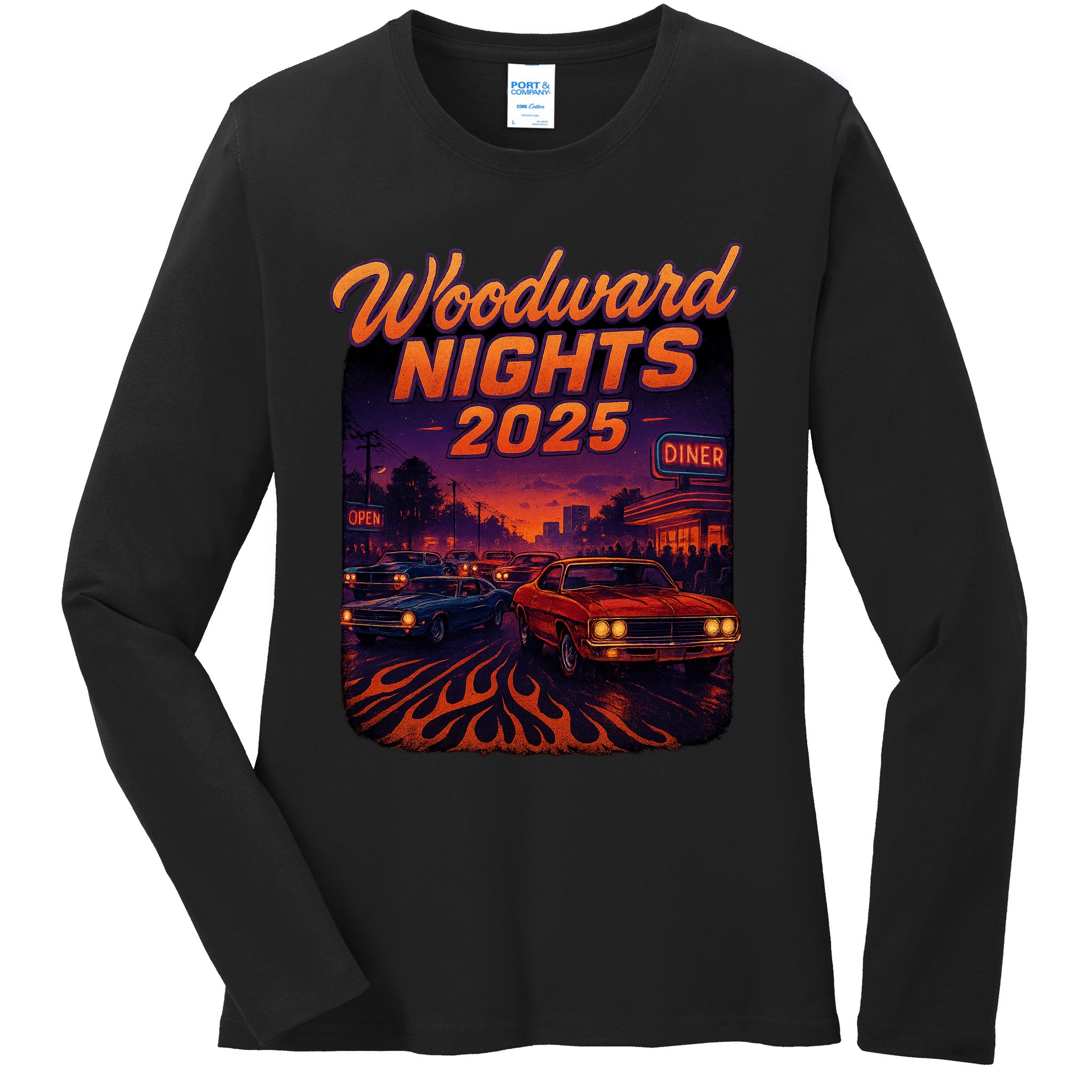 Woodward Nights 2025 Ladies Long Sleeve Shirt