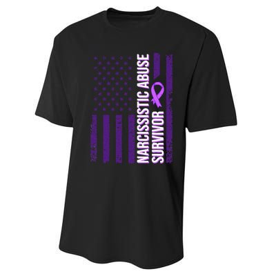 World Narcissistic Abuse Awareness Survivor Performance Sprint T-Shirt