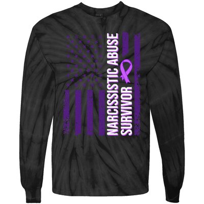 World Narcissistic Abuse Awareness Survivor Tie-Dye Long Sleeve Shirt