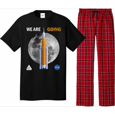 Womens NASA Artemis We Are Going Moon SLS Insignia Meatball Pajama Set