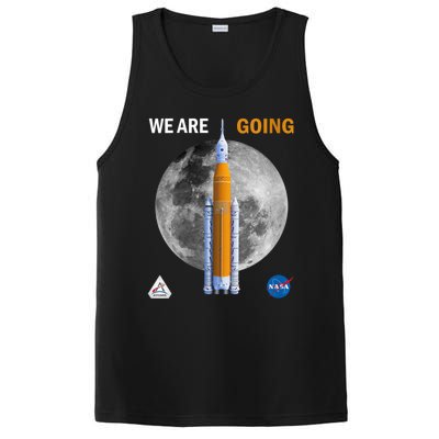 Womens NASA Artemis We Are Going Moon SLS Insignia Meatball PosiCharge Competitor Tank