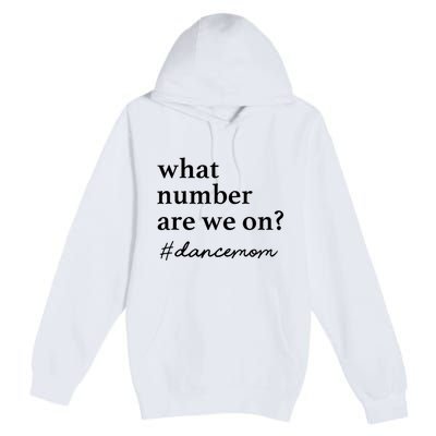 What Number Are We On Dance Mom Lovers Premium Pullover Hoodie