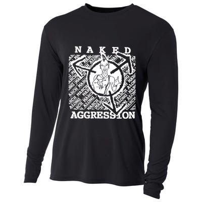 Wearing Naked Aggression Cooling Performance Long Sleeve Crew