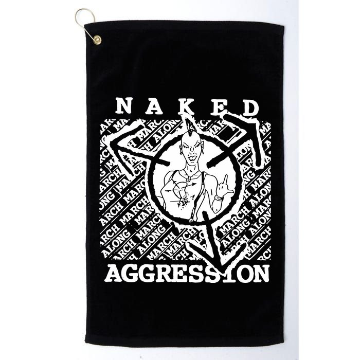 Wearing Naked Aggression Golf Towel