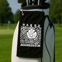 Wearing Naked Aggression Golf Towel