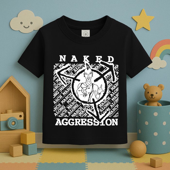 Wearing Naked Aggression Toddler T-Shirt