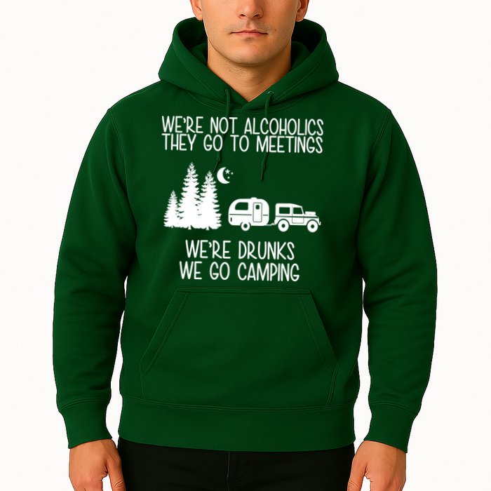 We're Not Alcoholics We're Drunks We Go Camping Hoodie
