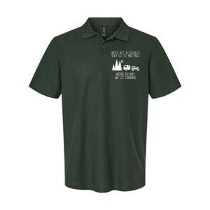 We're Not Alcoholics We're Drunks We Go Camping Softstyle Adult Sport Polo