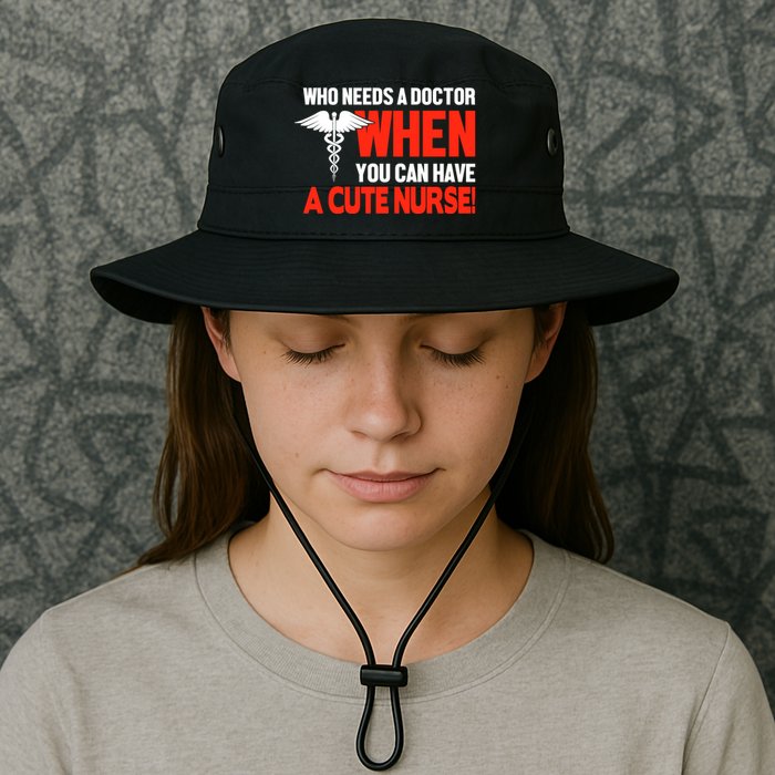 Who Needs A Doctor When You Can Have A Cute Nurse Bucket Hat