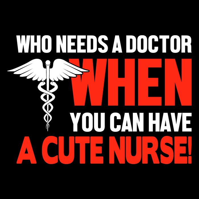 Who Needs A Doctor When You Can Have A Cute Nurse 16 in Basic Backpack