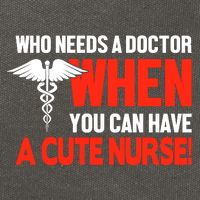 Who Needs A Doctor When You Can Have A Cute Nurse Cotton Canvas Backpack