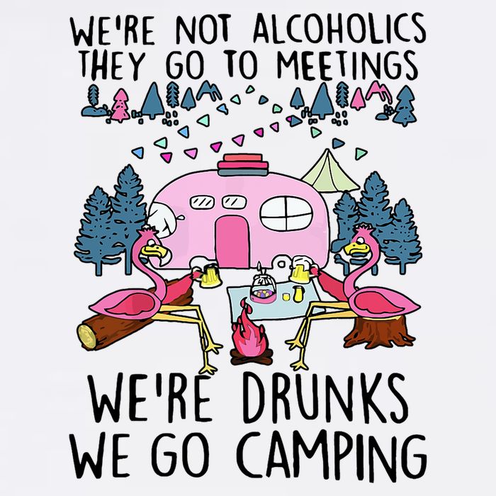 Were Not Alcoholics They Go To Meetings Drunk We Go Camping Youth Performance Sprint T-Shirt
