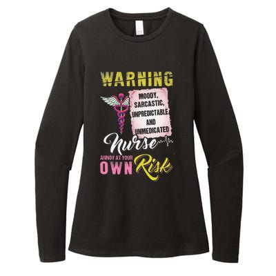 Warning Nurse Annoy At Your Own Risk Womens CVC Long Sleeve Shirt