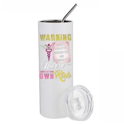 Warning Nurse Annoy At Your Own Risk Stainless Steel Tumbler