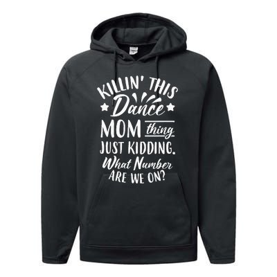 What Number Are We On Funny Dance Mom Performance Fleece Hoodie