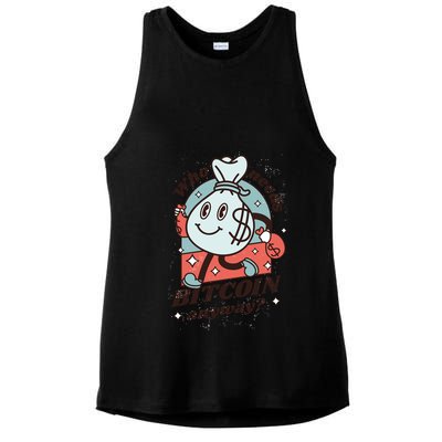 Who Needs Bitcoin Anyway Money Ladies PosiCharge Tri-Blend Wicking Tank