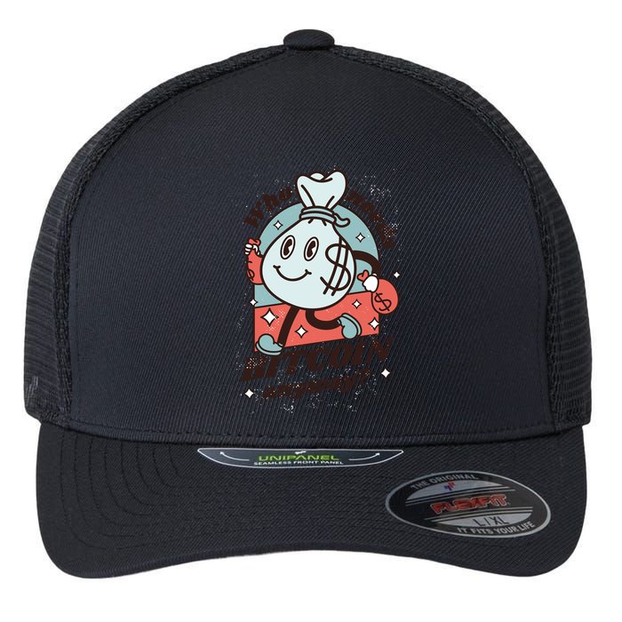Who Needs Bitcoin Anyway Money Flexfit Unipanel Trucker Cap