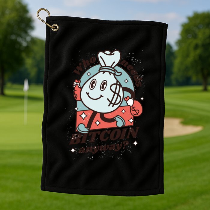 Who Needs Bitcoin Anyway Money Golf Towel