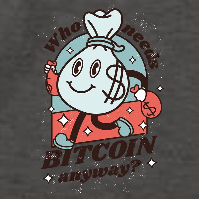 Who Needs Bitcoin Anyway Money Vector Backpack