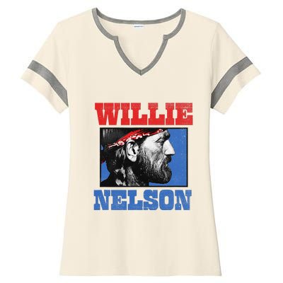 W.I.L.L.I.E Nelson Bandana Ladies Halftime Notch Neck Tee