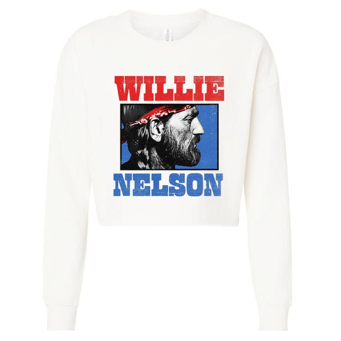 W.I.L.L.I.E Nelson Bandana Cropped Pullover Crew