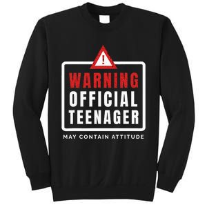 Warning Nager Birthday 13 Year Old Sweatshirt