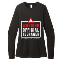 Warning Nager Birthday 13 Year Old Womens CVC Long Sleeve Shirt