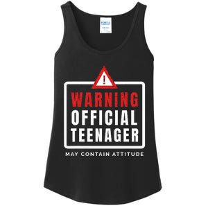 Warning Nager Birthday 13 Year Old Ladies Essential Tank