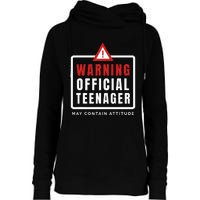 Warning Nager Birthday 13 Year Old Womens Funnel Neck Pullover Hood