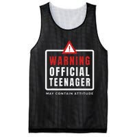 Warning Nager Birthday 13 Year Old Mesh Reversible Basketball Jersey Tank