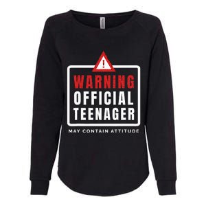 Warning Nager Birthday 13 Year Old Womens California Wash Sweatshirt