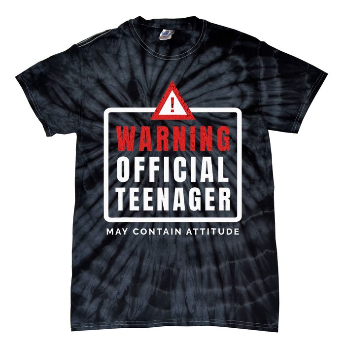 Warning Nager Birthday 13 Year Old Tie-Dye T-Shirt