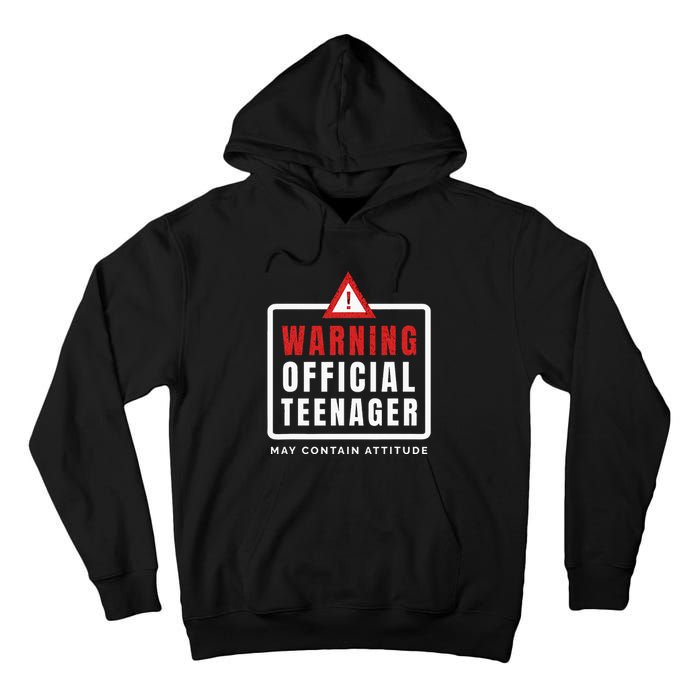 Warning Nager Birthday 13 Year Old Tall Hoodie