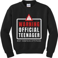 Warning Nager Birthday 13 Year Old Kids Sweatshirt