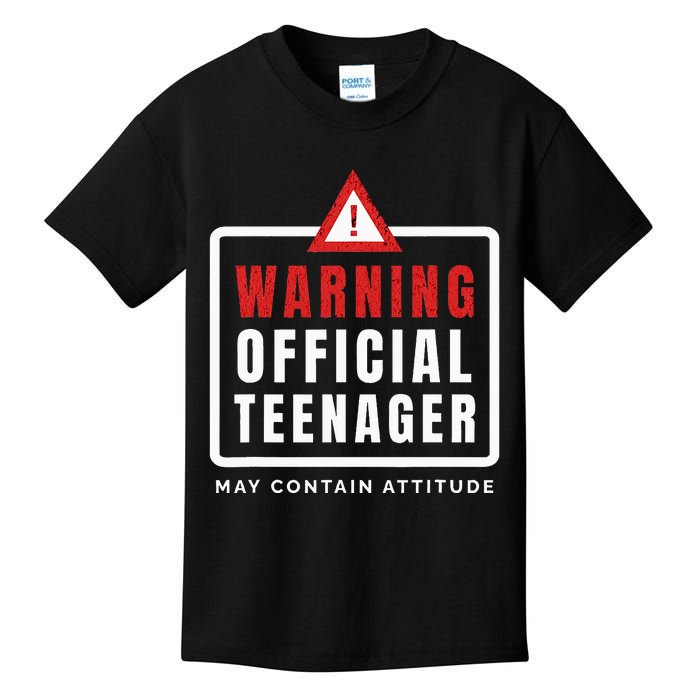 Warning Nager Birthday 13 Year Old Kids T-Shirt