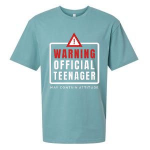 Warning Nager Birthday 13 Year Old Sueded Cloud Jersey T-Shirt