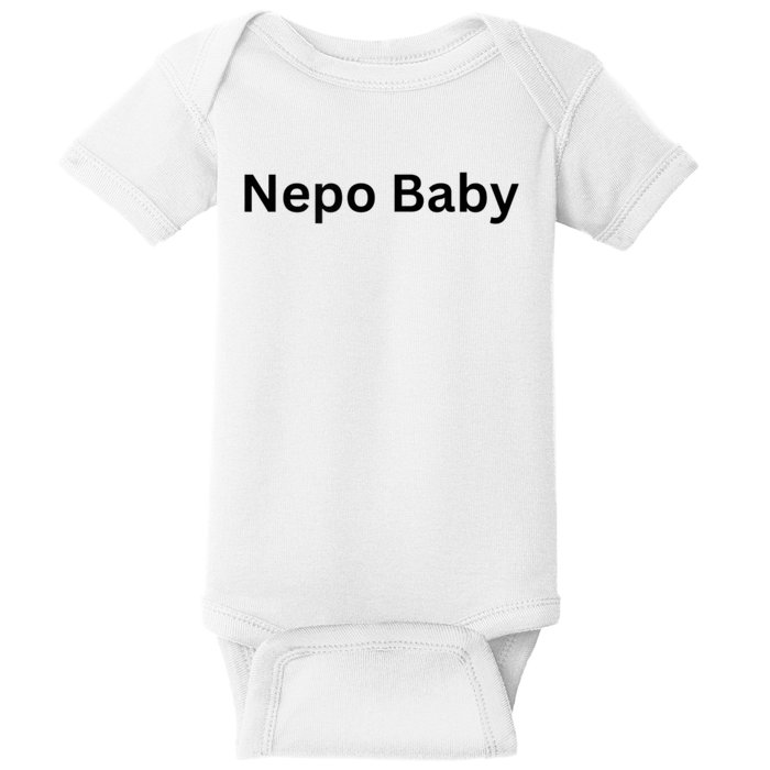 Womens NEPO BABY Funny Celebrity Women Nepotism Baby Baby Bodysuit