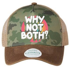 Why Not Both Bisexual Pride Meaningful Gift Legacy Tie Dye Trucker Hat