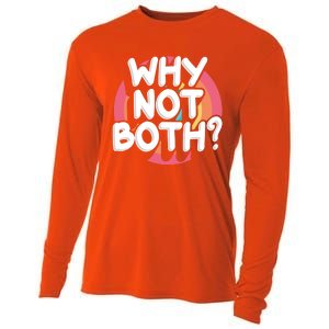 Why Not Both Bisexual Pride Meaningful Gift Cooling Performance Long Sleeve Crew