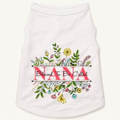Wildflower Nana Blessed To Be Called Nana Doggie Tank