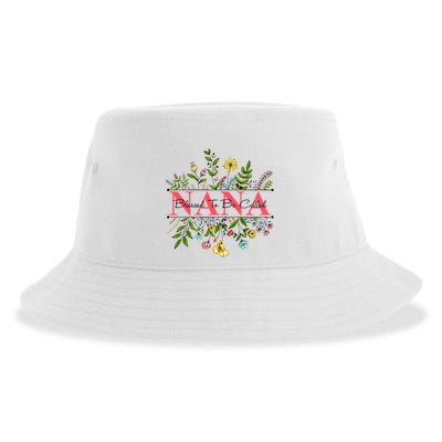Wildflower Nana Blessed To Be Called Nana Sustainable Bucket Hat