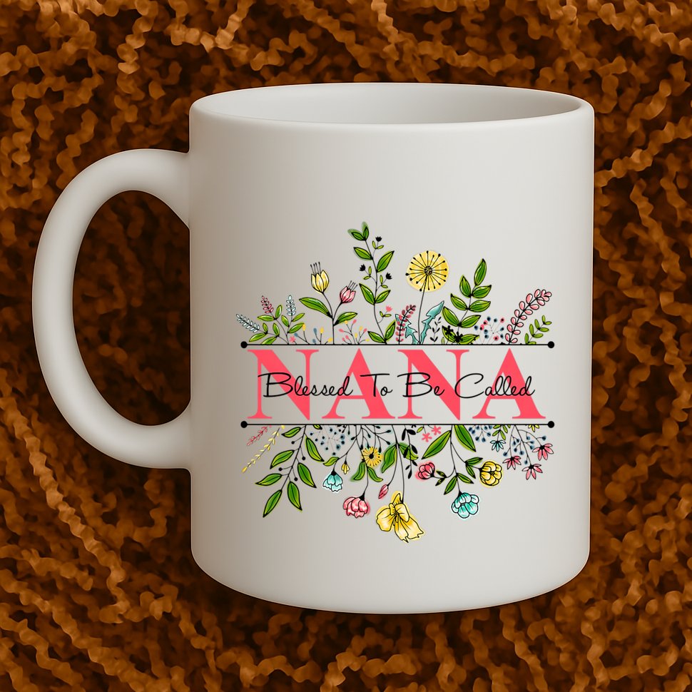 Wildflower Nana Blessed To Be Called Nana Mug