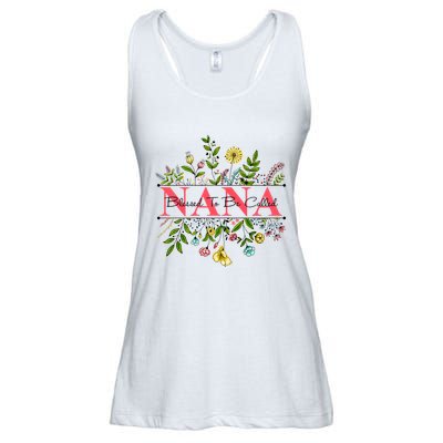 Wildflower Nana Blessed To Be Called Nana Ladies Essential Flowy Tank