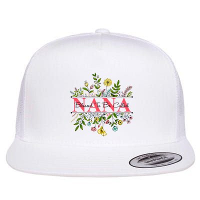 Wildflower Nana Blessed To Be Called Nana Flatbill Hat