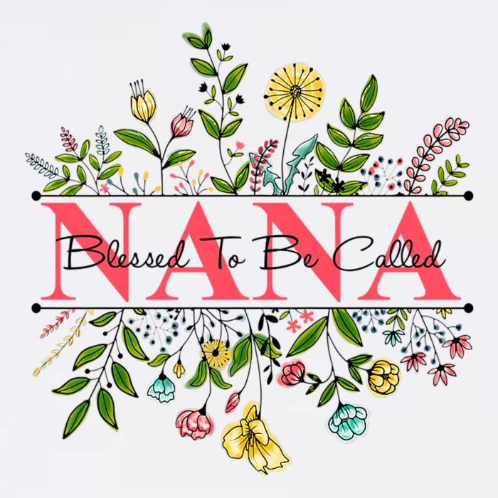Wildflower Nana Blessed To Be Called Nana Flat Bill Trucker Hat